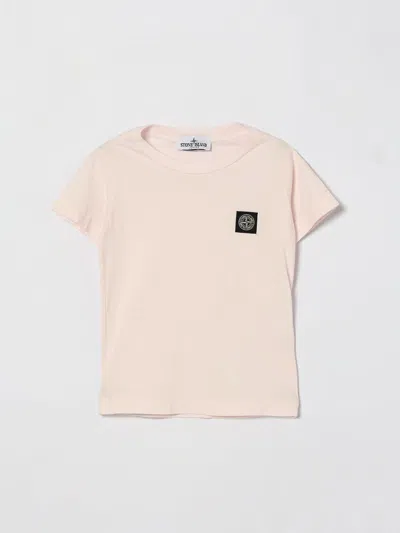Stone Island Junior T-shirt Kids Color Baby Pink