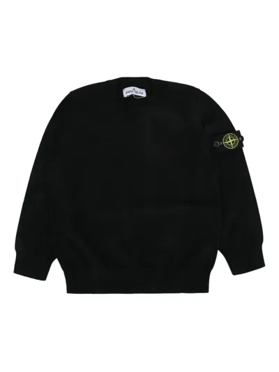 STONE ISLAND COMPASS-MOTIF SWEATER