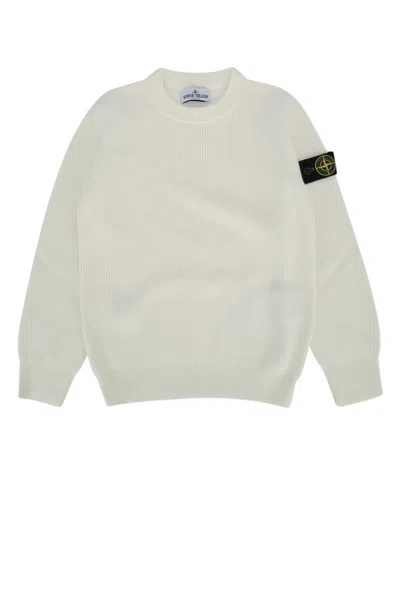 Stone Island Kids' Crew Neck In White