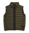 Stone Island Down Vest In Green