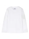 Stone Island Embroidered-compass Jumper In Neutrals