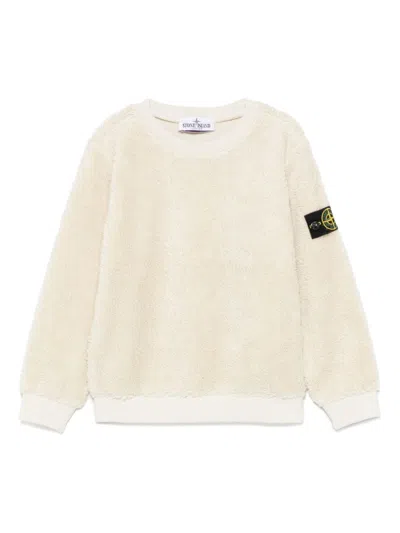 Stone Island Kids' Fleece Sweatshirt In Neutrals