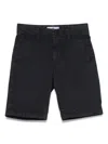 Stone Island Gabardine-weave Shorts In Blue