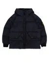 Stone Island Giubbotto Vera Piuma Rds In Navyblue