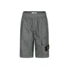 Stone Island Green Shorts For Boy With Compass In Green