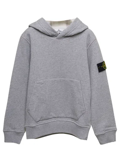 Stone Island Kids' Felpa In Grey