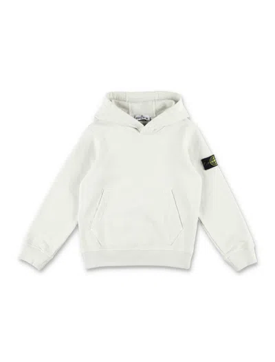 Stone Island Kids' Hoodie Basic In Stucco