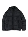 Stone Island Compass-badge Padded Jacket In Black