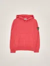 Stone Island Hoodie Sweatshirt In Geranio