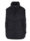 Stone Island Black Vest For Boy With Compass