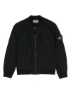 Stone Island Compass Lightweight Bomber Jacket In Black