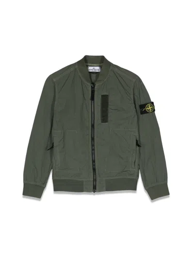 Stone Island Junior Jacket In Green