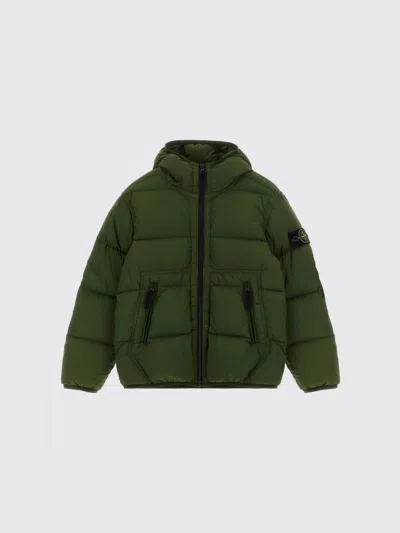 Stone Island Junior Jacket Kids Color Green