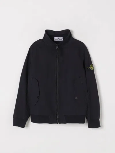 Stone Island Junior Jacket  Kids Color Black