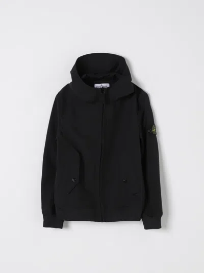 Stone Island Jacket  Junior Kids Color Black