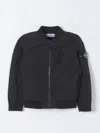 Stone Island Coat  Junior Kids Color Black