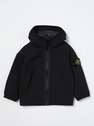 Stone Island Junior Jacket  Kids Color Black In 黑色