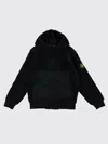 Stone Island Teddy Hoodie Fleece In Schwarz