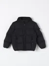 Stone Island Compass-badge Padded Jacket In Schwarz
