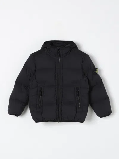 STONE ISLAND JACKET STONE ISLAND JUNIOR KIDS COLOR BLACK,417192002