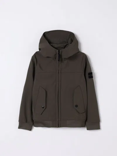 Stone Island Jacket  Junior Kids Color Green