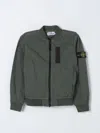Stone Island Coat  Junior Kids Color Green In Green