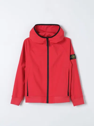 Stone Island Junior Jacket  Kids Colour Red