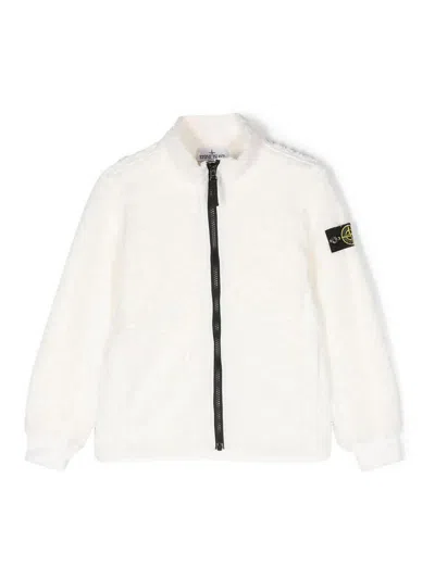 Stone Island Kids' Chaqueta Casual - Blanco In White