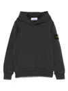 Stone Island Compass-badge Cotton Sweatshirt In Grau