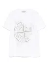 Stone Island Junior Compass-print T-shirt In White
