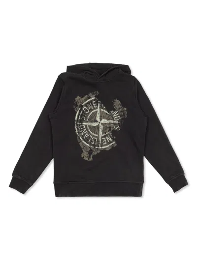 Stone Island Junior K1s166100017.s0130 In Black  
