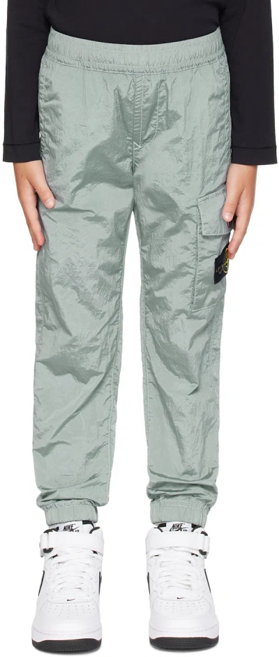 Stone Island Kids Blue 30419 Trousers In V0041 - Sky Blue