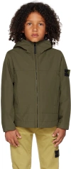 Stone Island Kids Khaki 40527 Jacket In V0058 - Olive