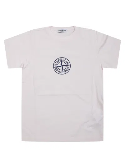 Stone Island Junior Kids' Mini Logo Short Sleeve T-shirt In Multi