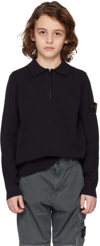 Stone Island Kids Navy 503b9 Polo In V0020 - Navy Blue