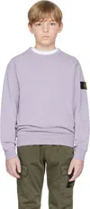 Stone Island Kids Purple Patch Sweatshirt In V0088 Lilac