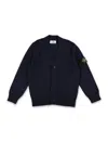Stone Island Compass-motif Crewneck Jumper In Navy