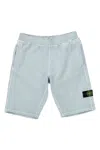 Stone Island Logo Badge Bermuda Shorts In Blue