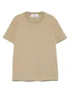 Stone Island Logo-embroidered T-shirt In 中性色