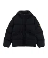 Stone Island Hooded Cotton Jacket In Black