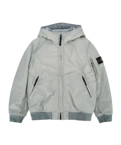 STONE ISLAND STONE ISLAND JUNIOR LOGO PATCH HOODED JACKET