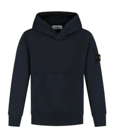 STONE ISLAND STONE ISLAND JUNIOR LOGO PATCH LONG SLEEVED HOODIE