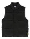 Stone Island Compass-badge Padded Gilet In Black