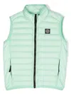 Stone Island Chest Logo-patch Padded Gilet In Green
