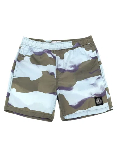 Stone Island Kids' Logo Patch Swim Shorts