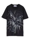 Stone Island Logo-print Cotton T-shirt In Blue