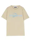 Stone Island Logo-print Cotton T-shirt In Neutrals