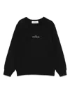 Stone Island Logo-print Sweatshirt In Black