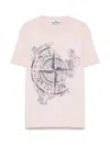 Stone Island Logo-print T-shirt In Pink
