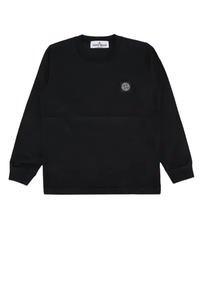 Stone Island Kids' T-shirt T-shirt In Black